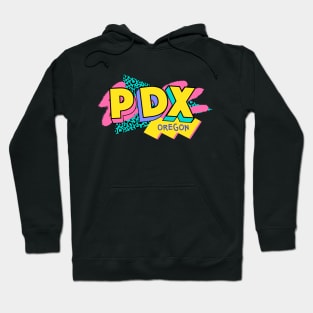 Retro 90s Portland PDX / Rad Memphis Style / 90s Vibes Hoodie